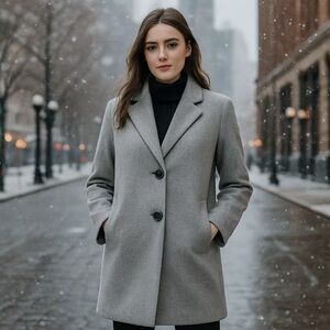 Liz Claiborne 3/4 Length Wool Pea Coat Size XL